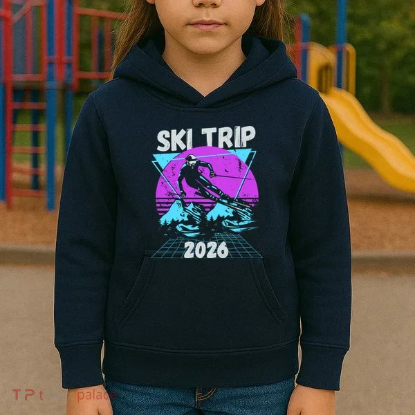 Retro Sky Trip 2026 Kids Hoodie
