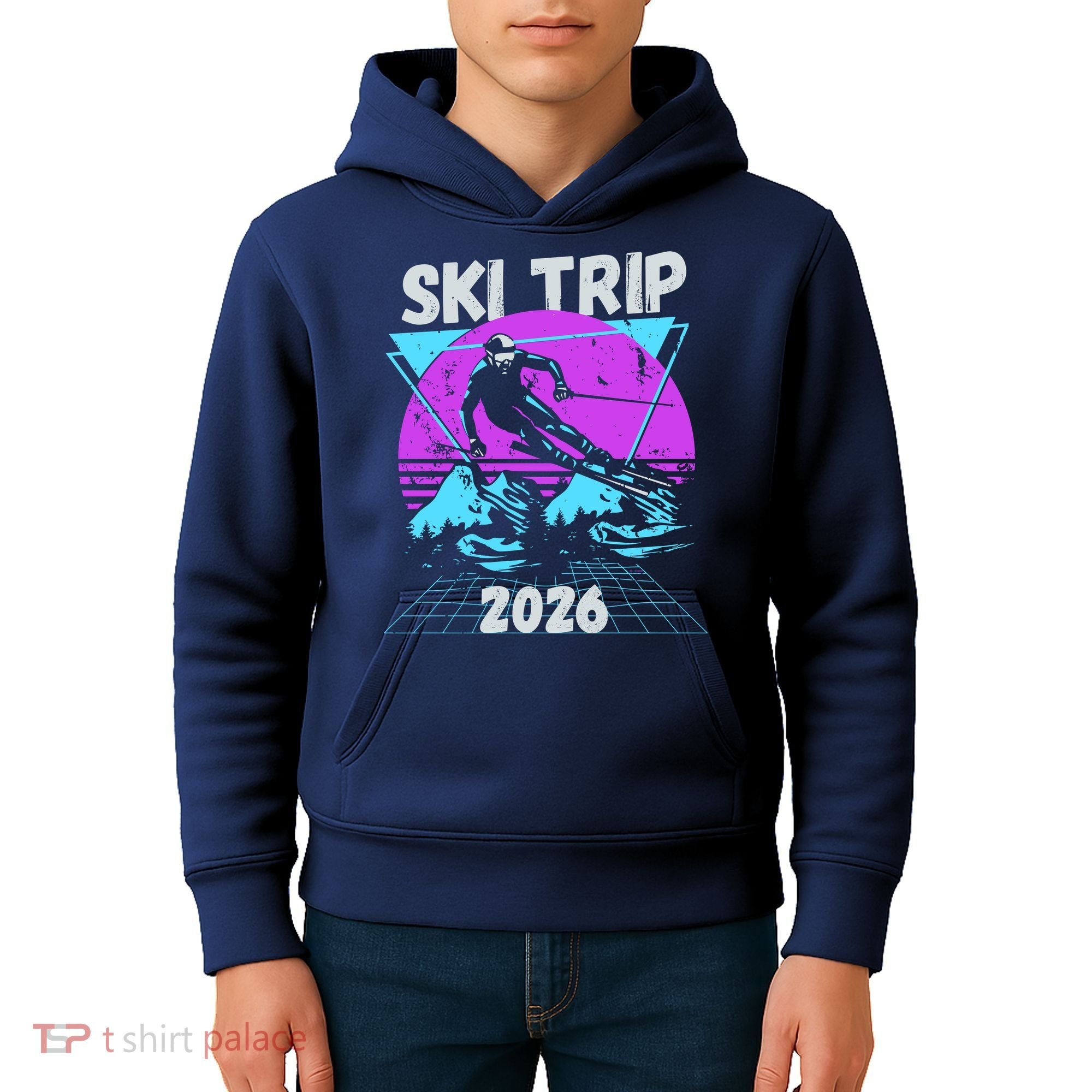 Retro Sky Trip 2026 Kids Hoodie
