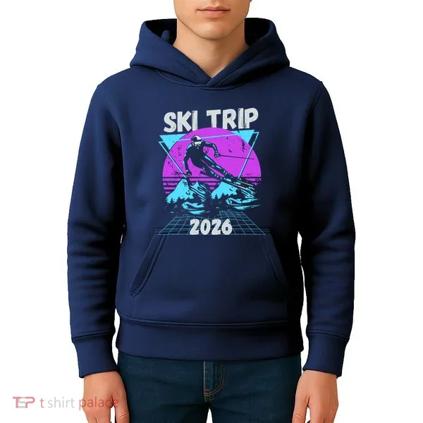 Retro Sky Trip 2026 Kids Hoodie