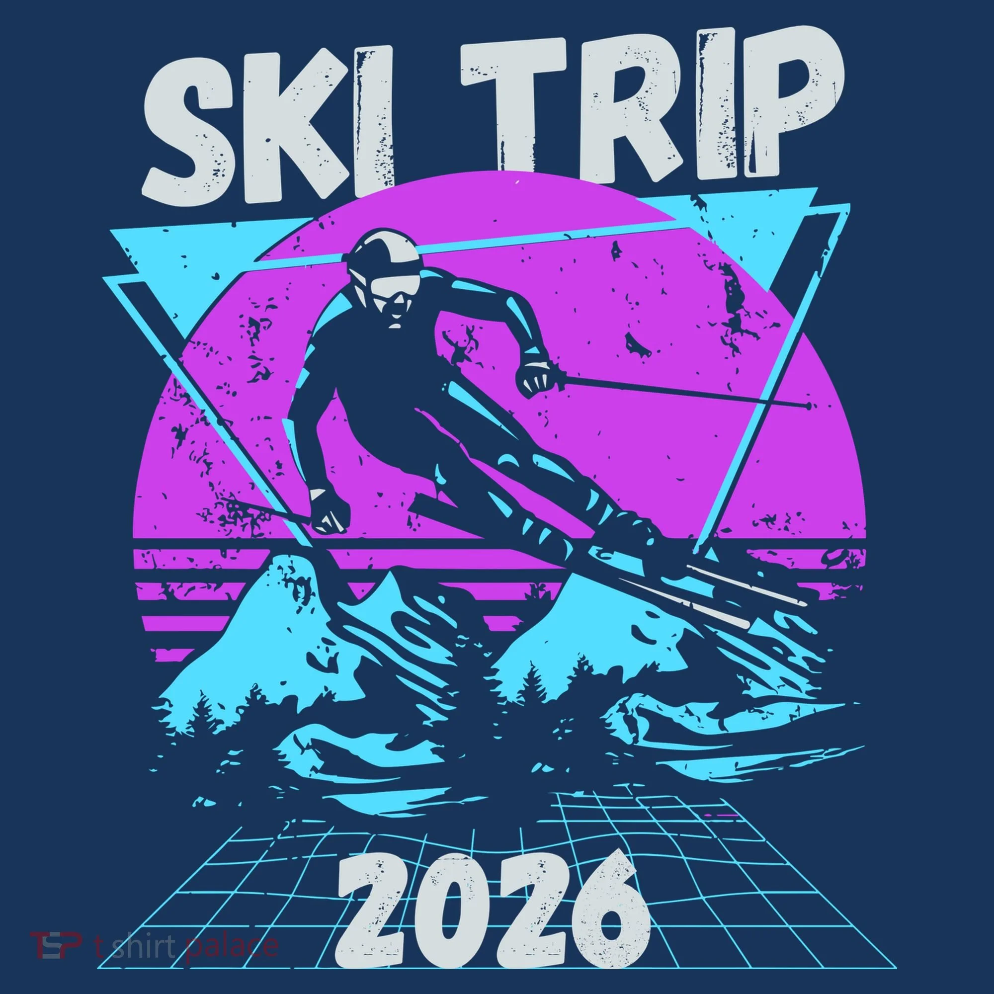 Retro Sky Trip 2026 Kids Long Sleeve Shirt