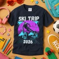 Retro Sky Trip 2026 Kids T-Shirt thumb 3