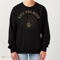 Retro Save the Bees Apiary Bee Beekeeper Earth Day Women's Sweatshirt thumb 0