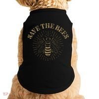 Retro Save the Bees Apiary Bee Beekeeper Earth Day Doggie Tank thumb 0