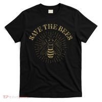 Retro Save the Bees Apiary Bee Beekeeper Earth Day T-Shirt thumb 0