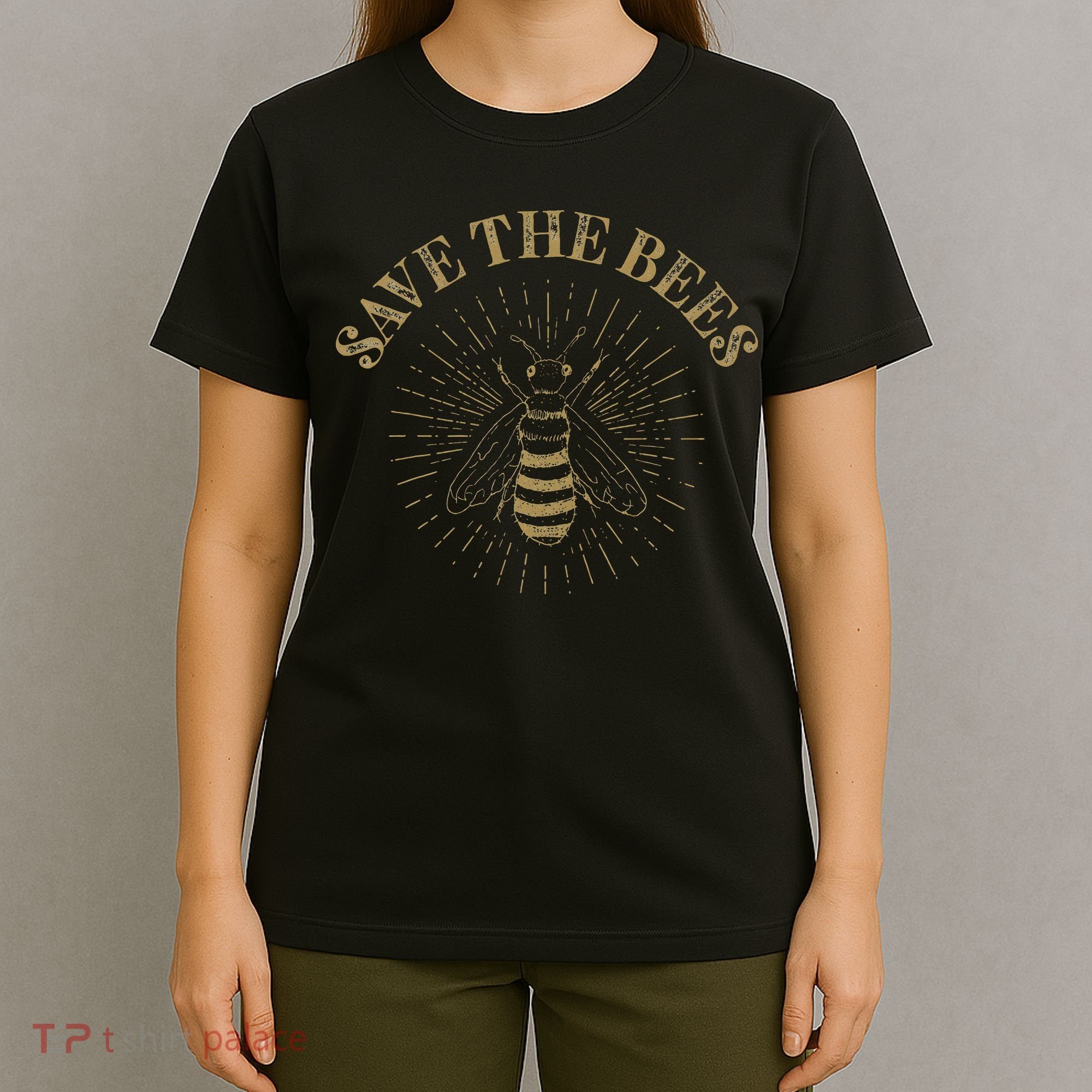 Retro Save the Bees Apiary Bee Beekeeper Earth Day T-Shirt