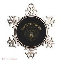 Retro Save the Bees Apiary Bee Beekeeper Earth Day Ornament thumb 0