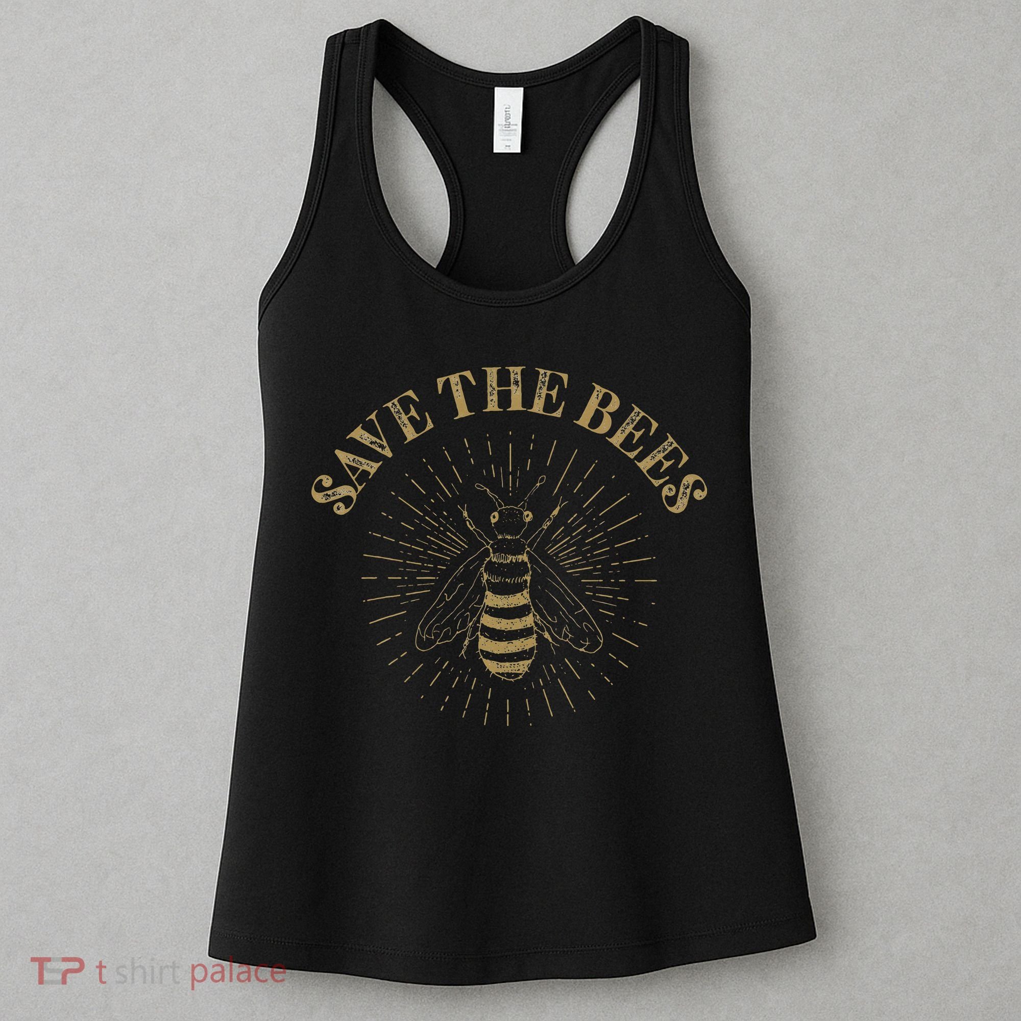 Retro Save the Bees Apiary Bee Beekeeper Earth Day Women's Tank Top