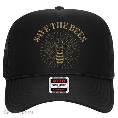 Retro Save the Bees Apiary Bee Beekeeper Earth Day Hat