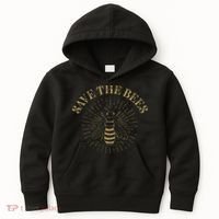 Retro Save the Bees Apiary Bee Beekeeper Earth Day Kids Hoodie thumb 0
