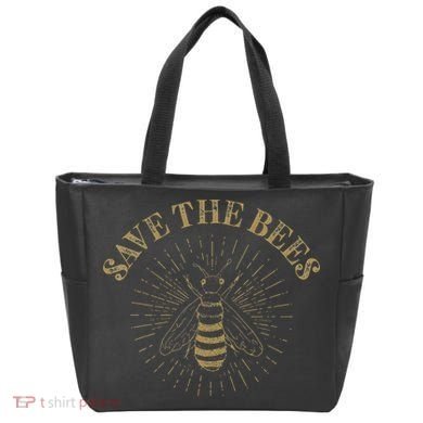 Retro Save the Bees Apiary Bee Beekeeper Earth Day Tote Bag