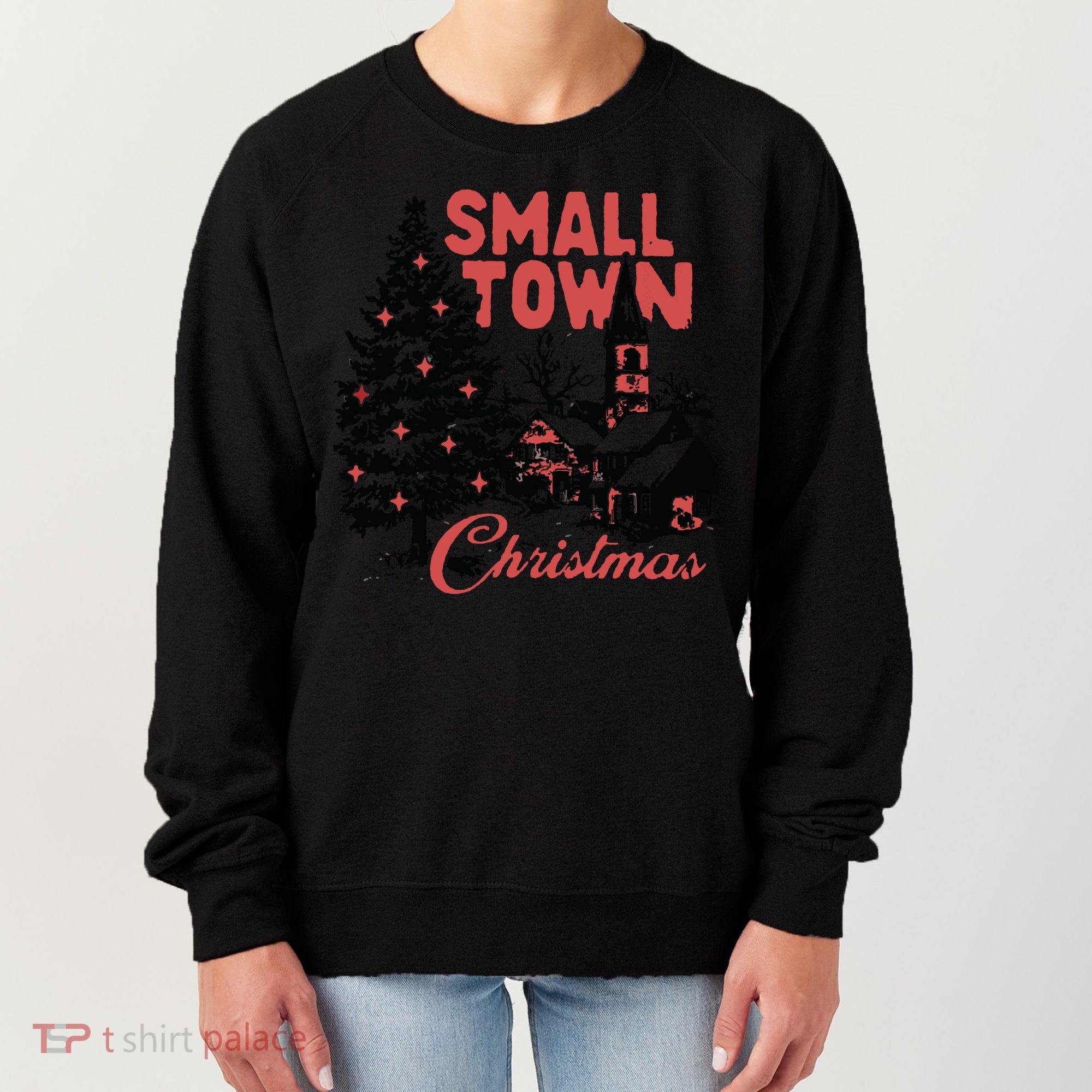 Retro Small Town Christmas Women's Sweatshirt