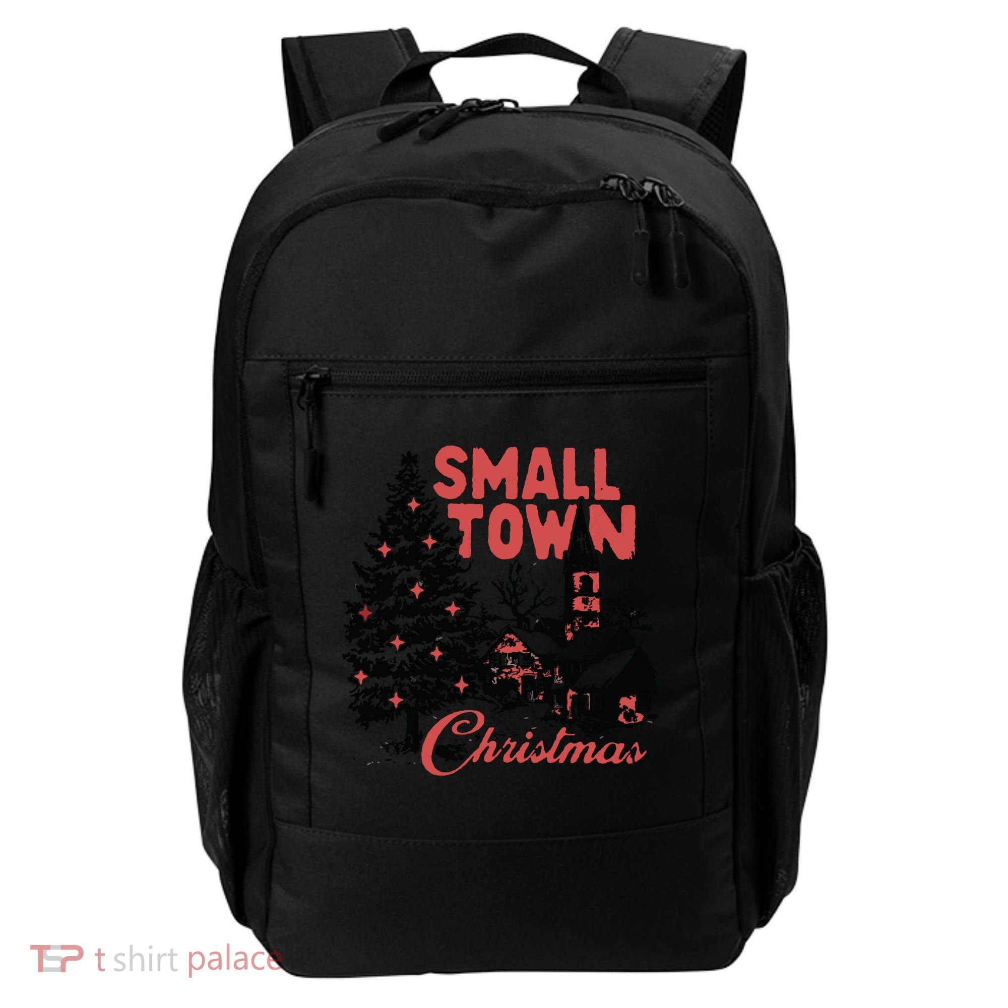 Retro Small Town Christmas Backpack