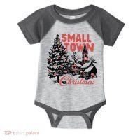 Retro Small Town Christmas Infant Baby Jersey Bodysuit thumb 0