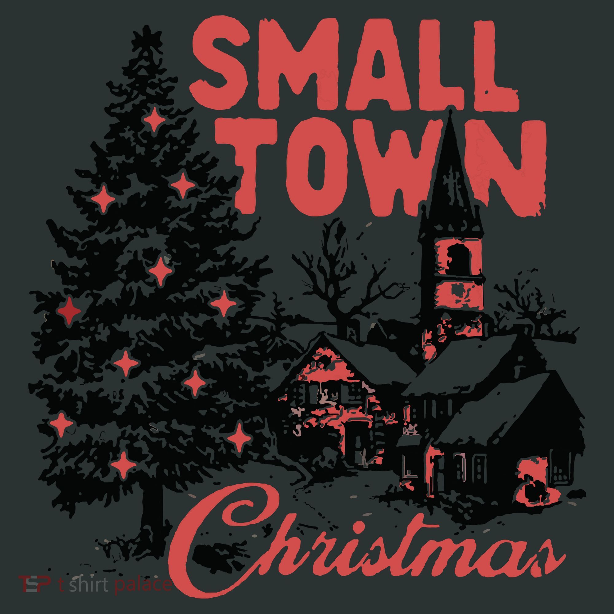 Retro Small Town Christmas Infant Baby Jersey Bodysuit