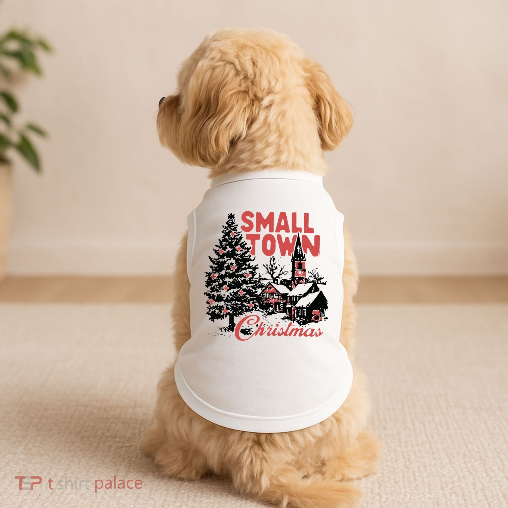 Retro Small Town Christmas Doggie Tank