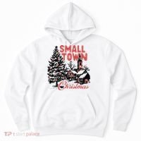 Retro Small Town Christmas Hoodie thumb 0