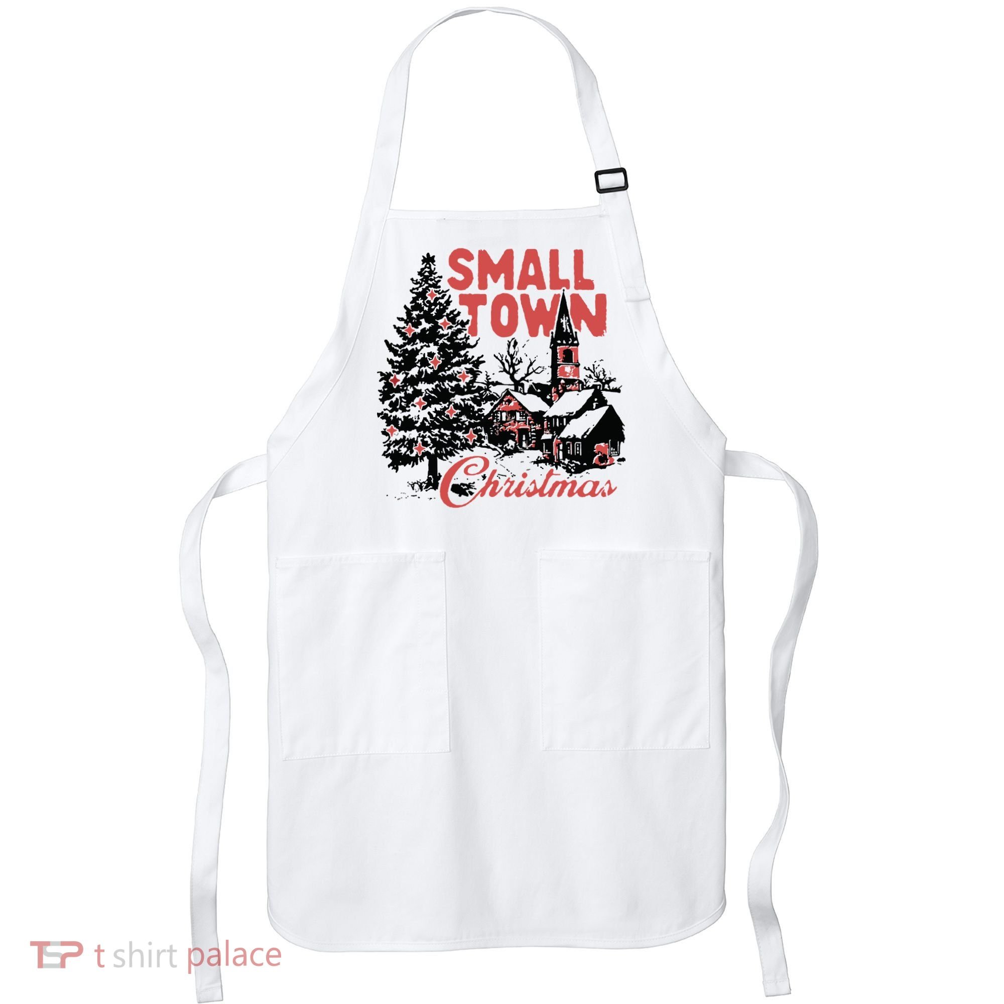 Retro Small Town Christmas Apron