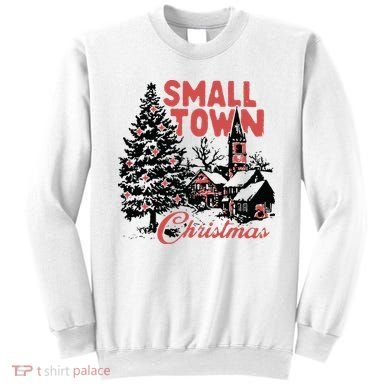 Retro Small Town Christmas Sweatshirt
