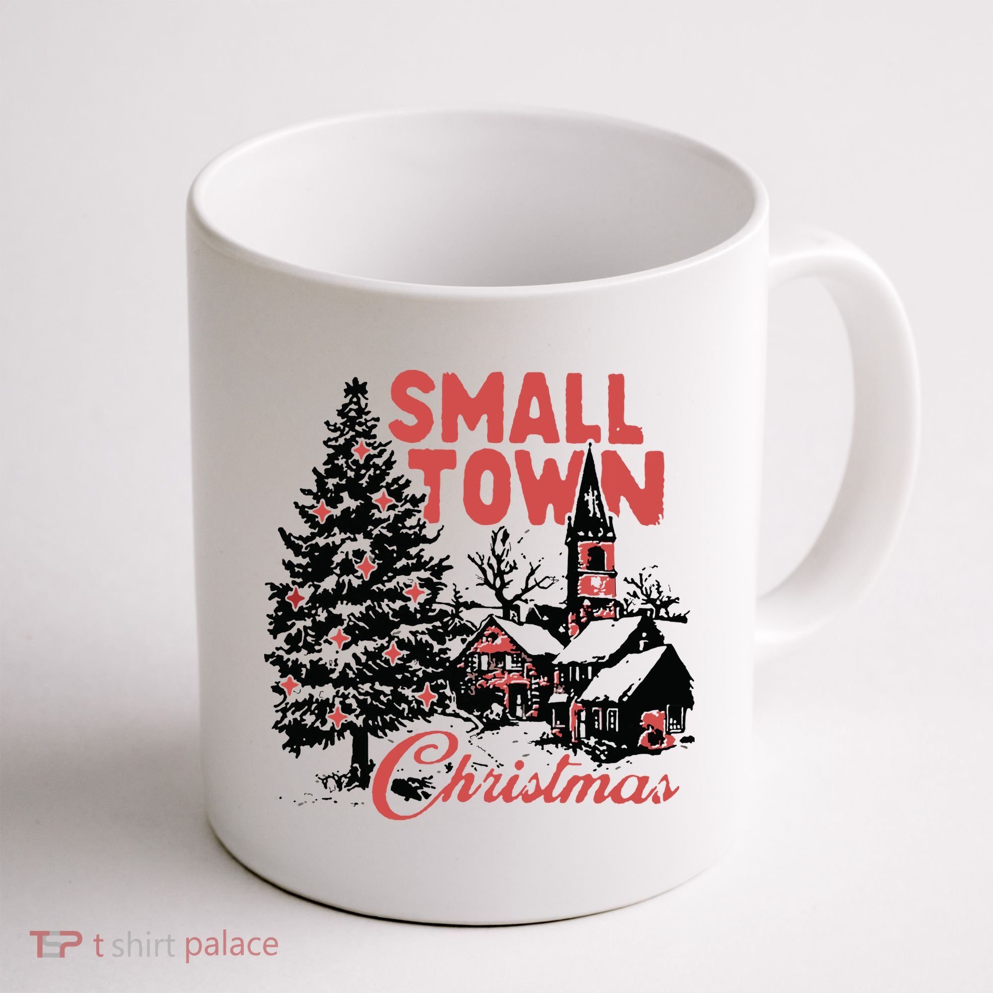 Retro Small Town Christmas Coffee Mug