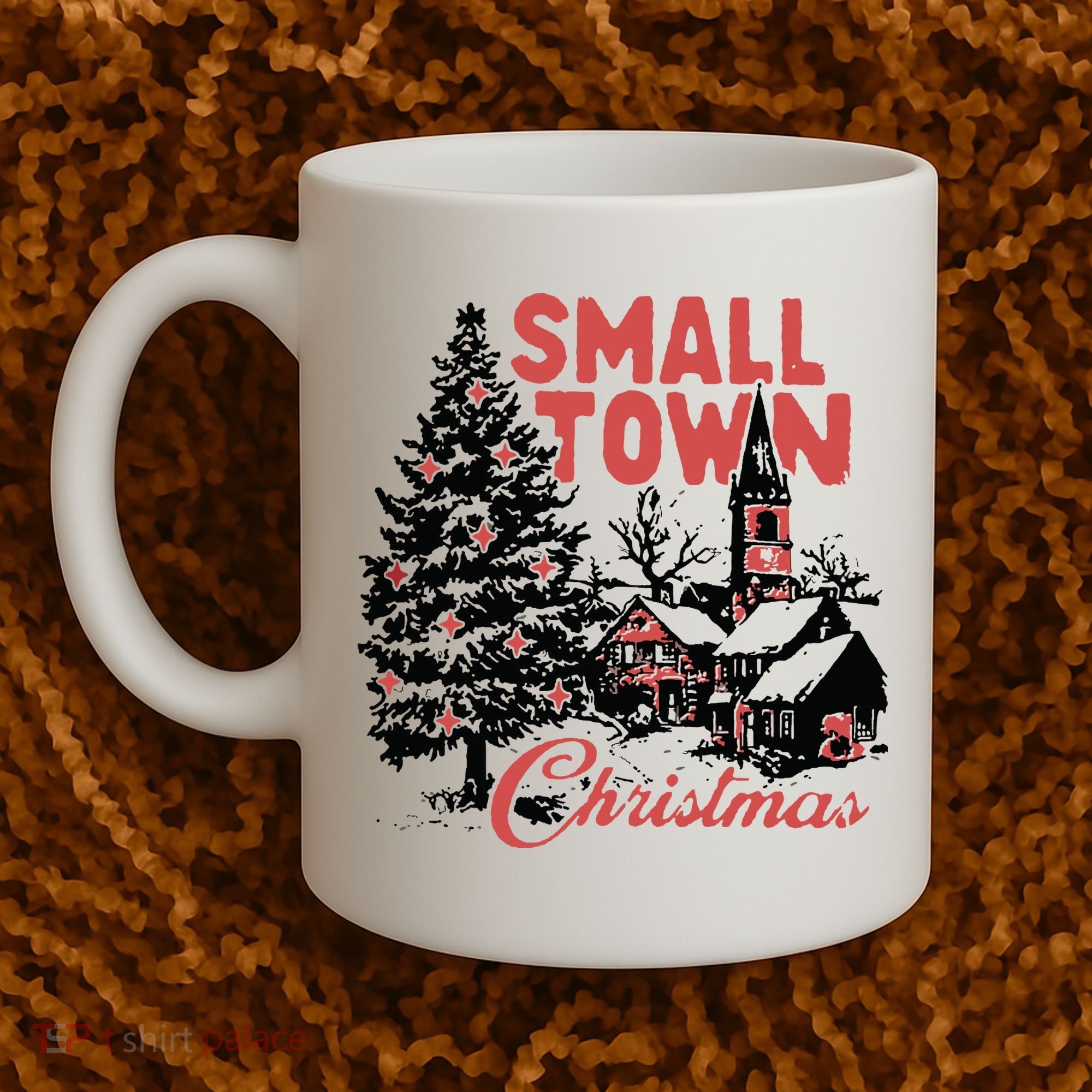 Retro Small Town Christmas Coffee Mug
