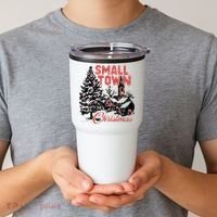 Retro Small Town Christmas Tumbler thumb 2