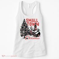 Retro Small Town Christmas Women's Tank Top thumb 0