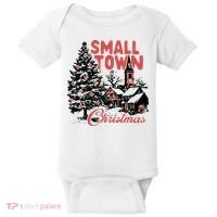 Retro Small Town Christmas Baby Bodysuit thumb 0