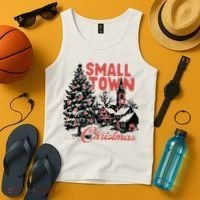 Retro Small Town Christmas Tank Top thumb 4