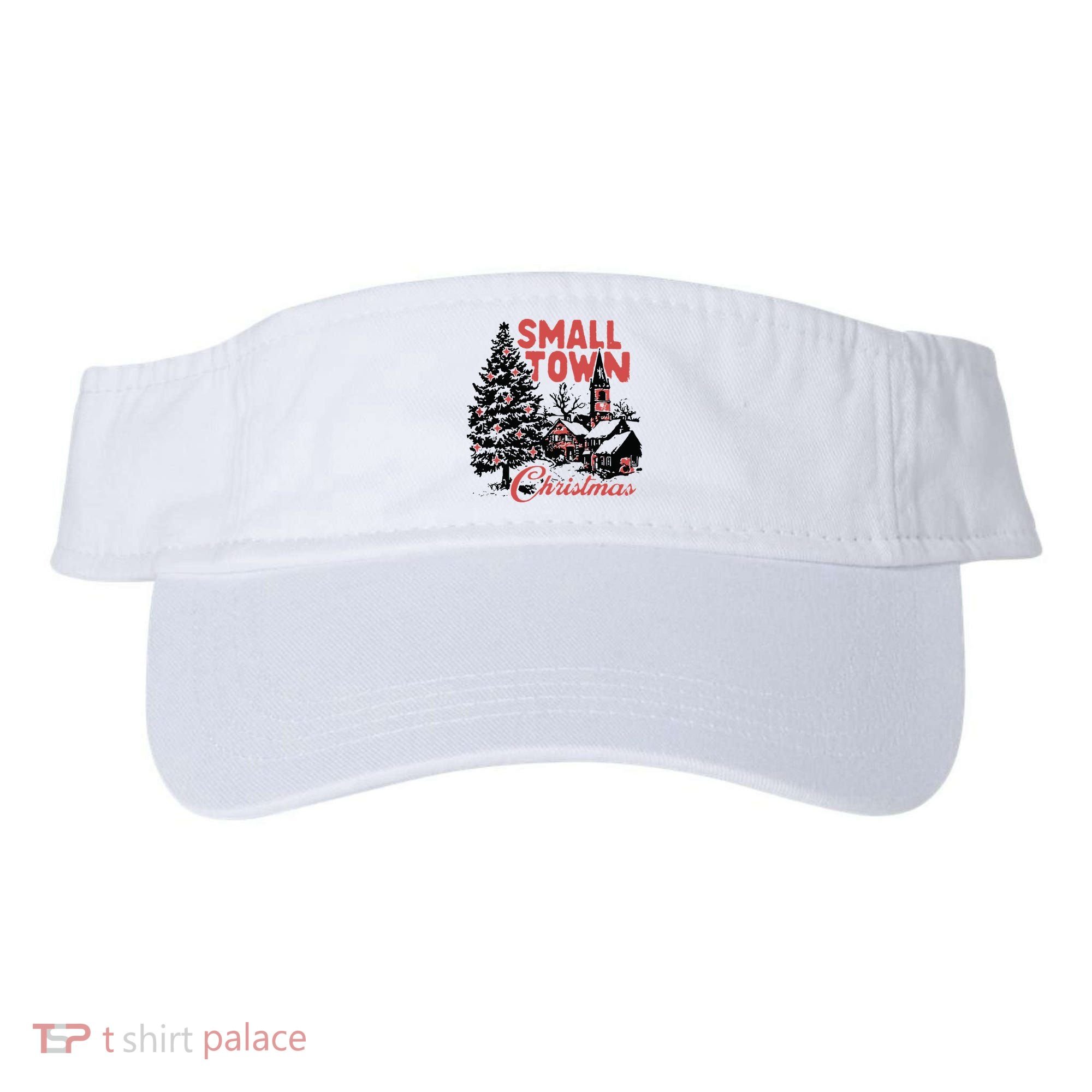 Retro Small Town Christmas Visor