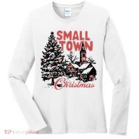 Retro Small Town Christmas Women's Long Sleeve Shirt thumb 0