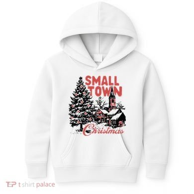 Retro Small Town Christmas Kids Hoodie