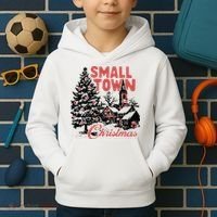 Retro Small Town Christmas Kids Hoodie thumb 2
