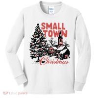 Retro Small Town Christmas Kids Long Sleeve Shirt thumb 0