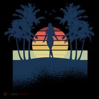 Retro Sunset Tropical Vacation Bucket Hat thumb 4