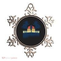 Retro Sunset Tropical Vacation Ornament thumb 0