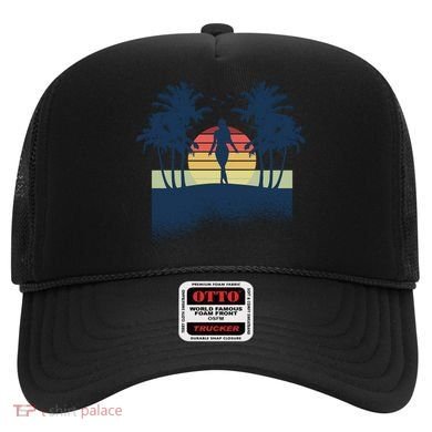 Retro Sunset Tropical Vacation Hat