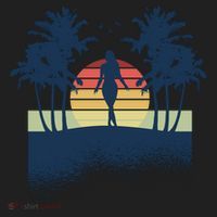 Retro Sunset Tropical Vacation Hat thumb 2