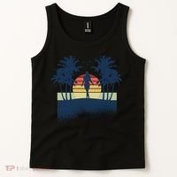 Retro Sunset Tropical Vacation Tank Top thumb 2