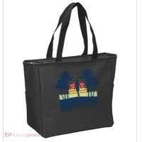 Retro Sunset Tropical Vacation Tote Bag thumb 2