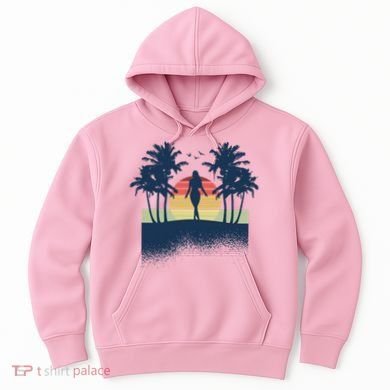 Retro Sunset Tropical Vacation Hoodie