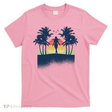 Retro Sunset Tropical Vacation T-Shirt