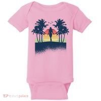 Retro Sunset Tropical Vacation Baby Bodysuit thumb 0