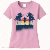 Retro Sunset Tropical Vacation Women's T-Shirt thumb 0