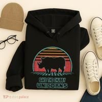 Rhino Save The Chubby Unicorns Retro 80s Style Funny Hoodie thumb 4