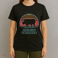 Rhino Save The Chubby Unicorns Retro 80s Style Funny T-Shirt thumb 4