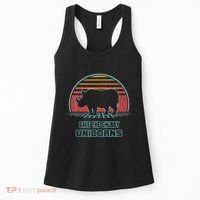 Rhino Save The Chubby Unicorns Retro 80s Style Funny Women's Tank Top thumb 0