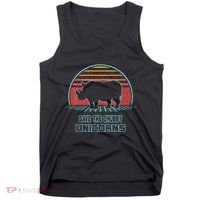Rhino Save The Chubby Unicorns Retro 80s Style Funny Tank Top thumb 0