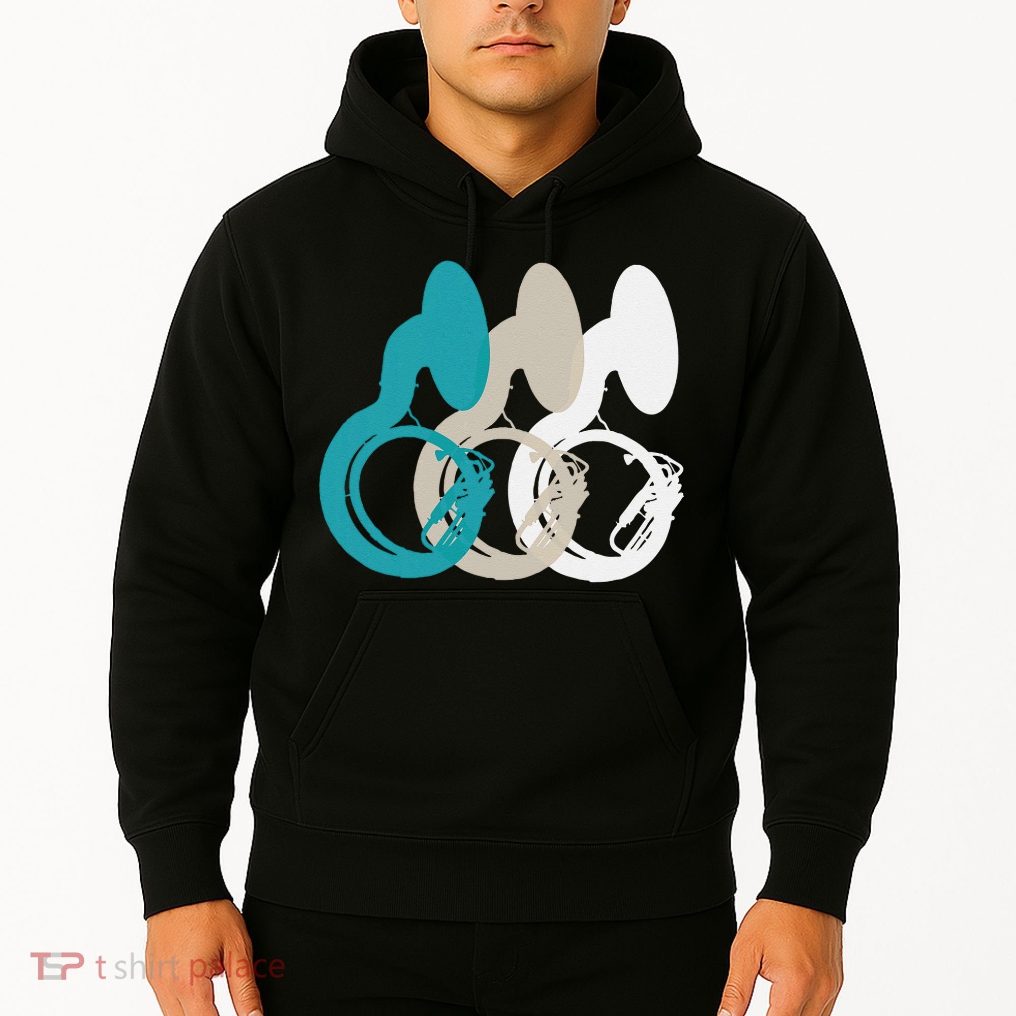 Retro Sousaphone Tuba Music Brass Band Gift Hoodie