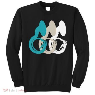 Retro Sousaphone Tuba Music Brass Band Gift Sweatshirt