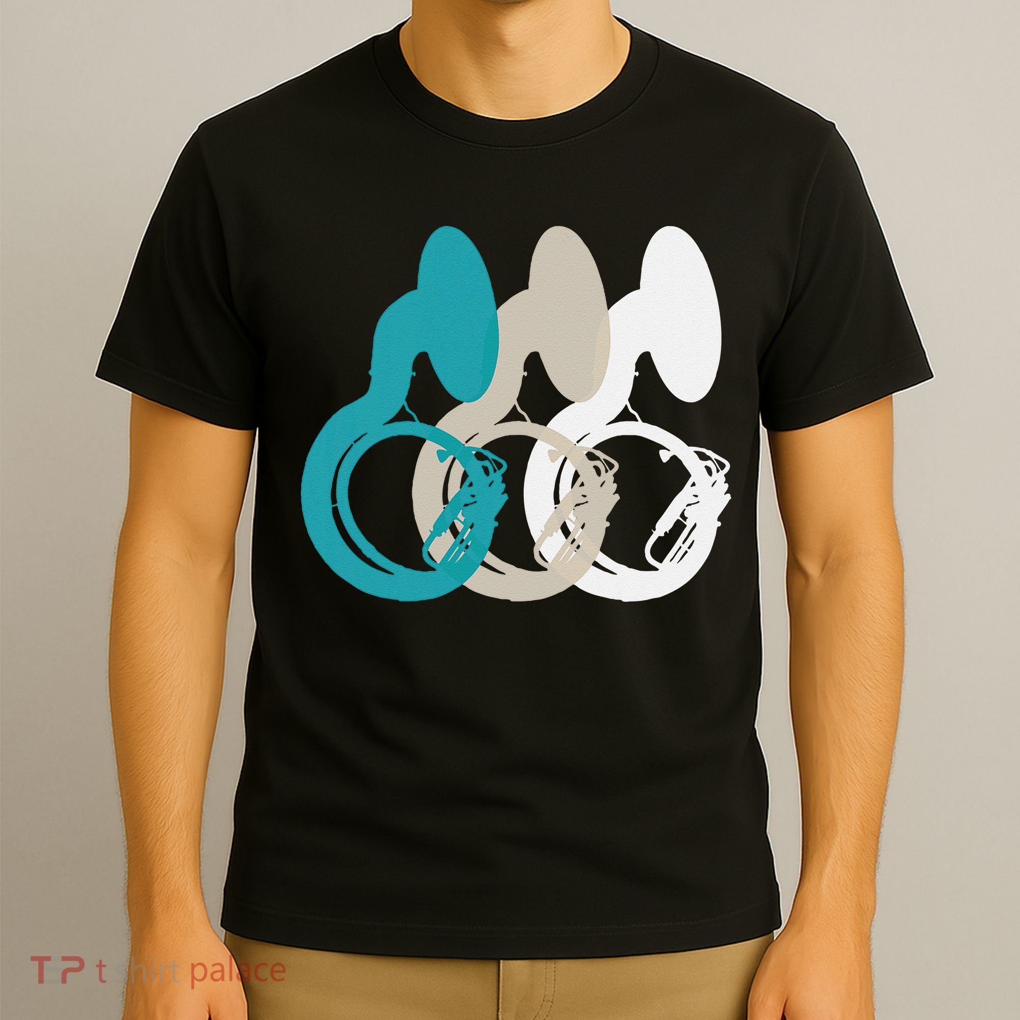 Retro Sousaphone Tuba Music Brass Band Gift T-Shirt